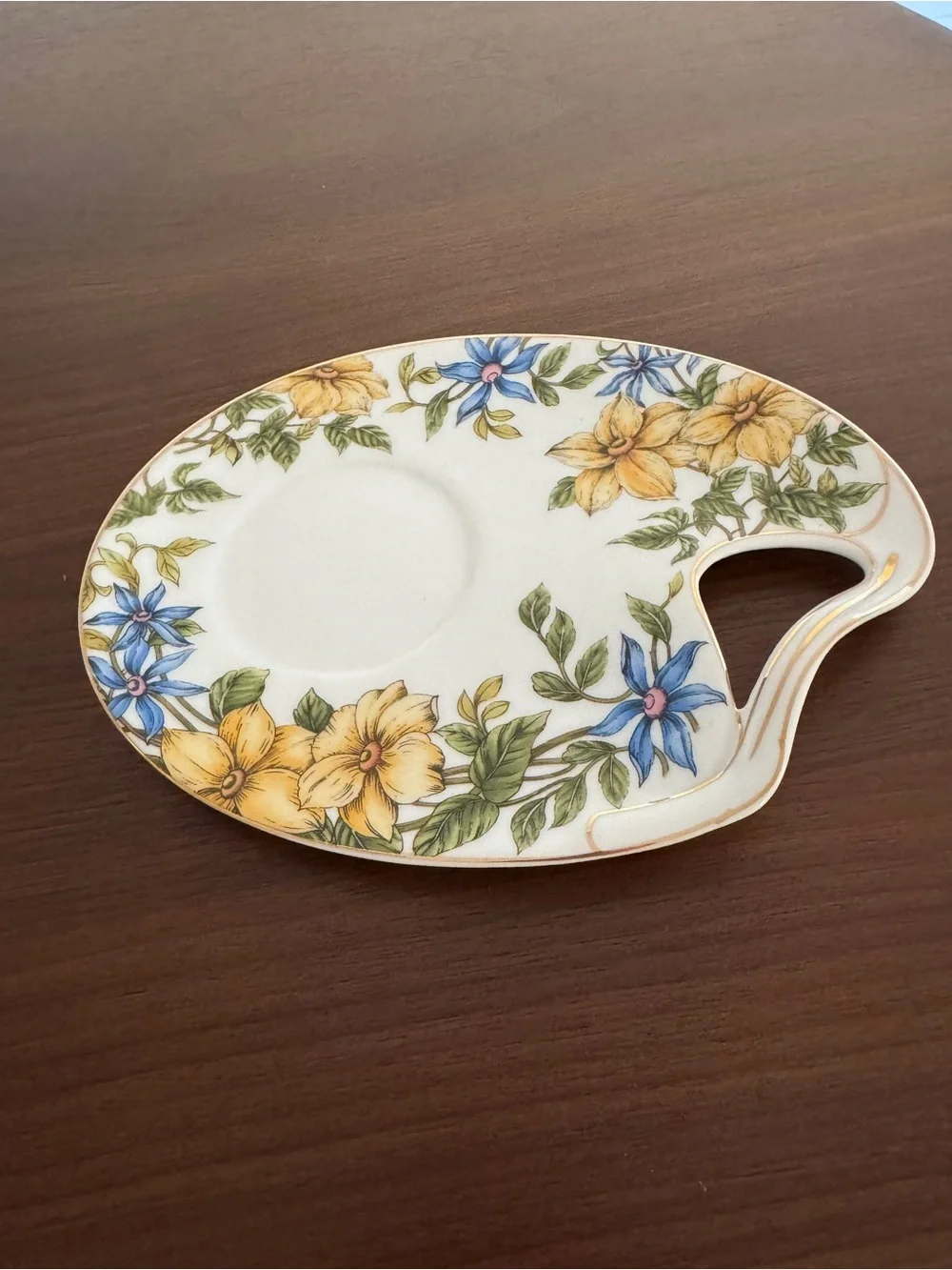 The Leonardo Collection Vintage Fine Porcelain Tea Cup and Tray Plate Set